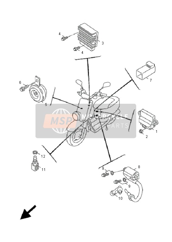 902011217200, Washer, Bord 3412175700, Yamaha, 2